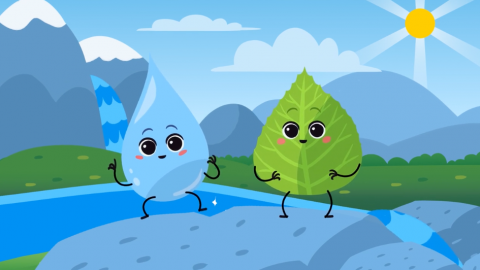 <strong>2D ANIMATION: Clean water Drop </strong> JKP Grosuplje